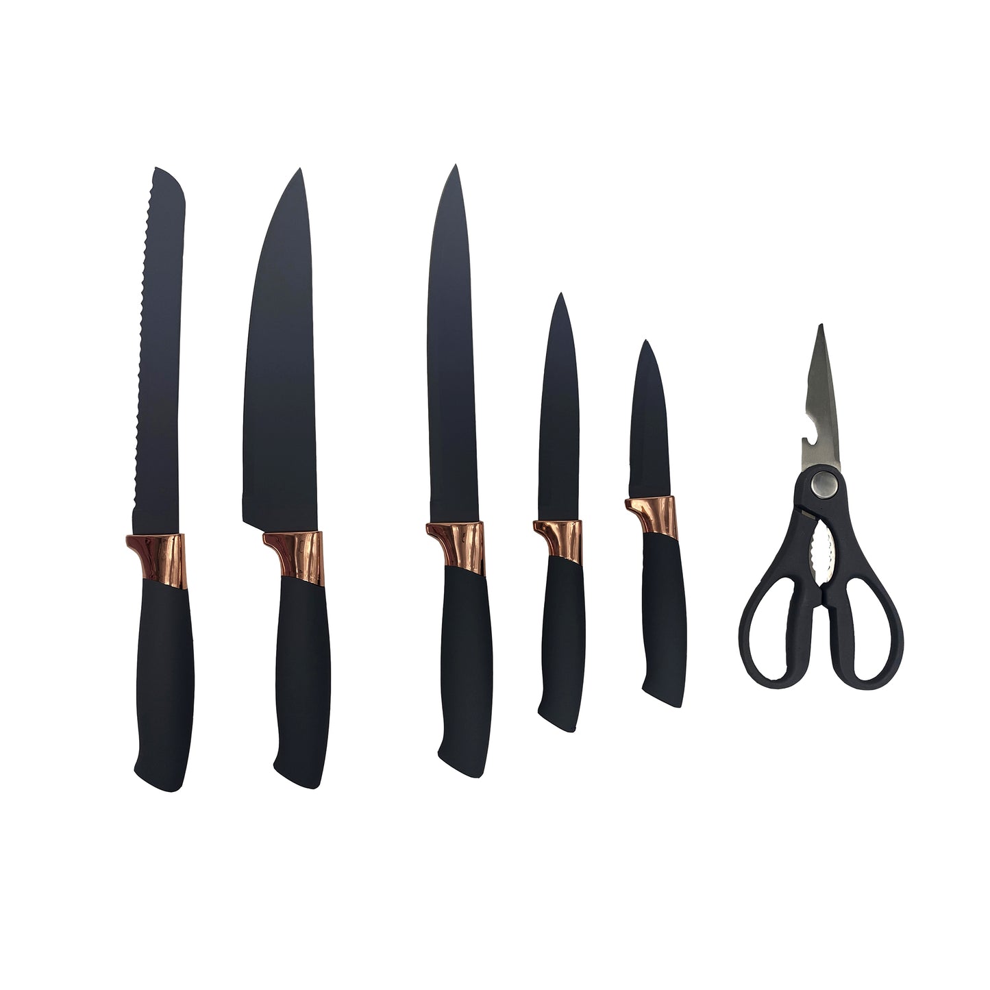 Premium 19-Piece Cooking Utensils and Knife Block Set with Mini Cutting Board