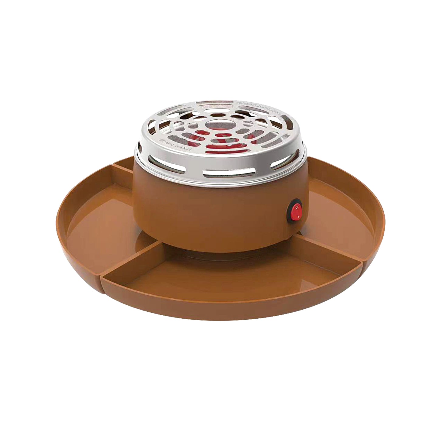 Electric S'mores Maker with 2 Stainless Steel Forks and 4 Storage Trays