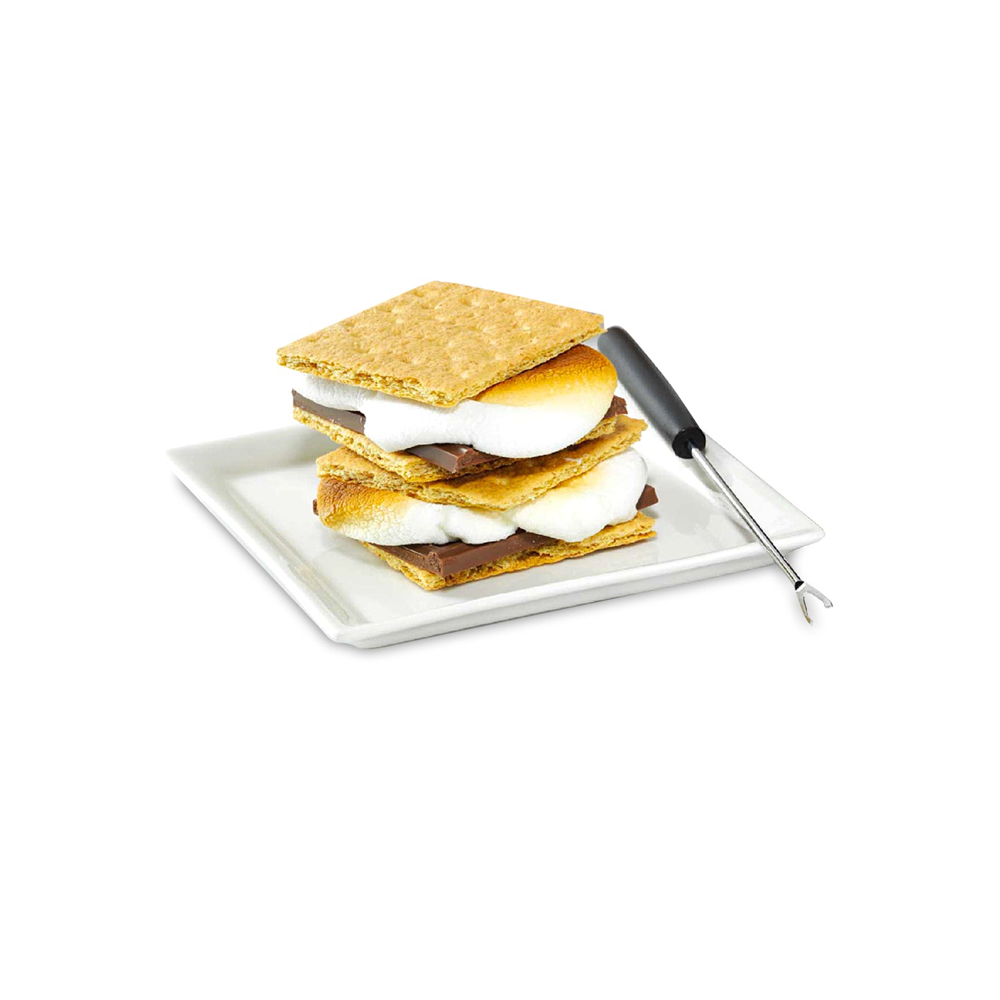 Electric S'mores Maker with 2 Stainless Steel Forks and 4 Storage Trays