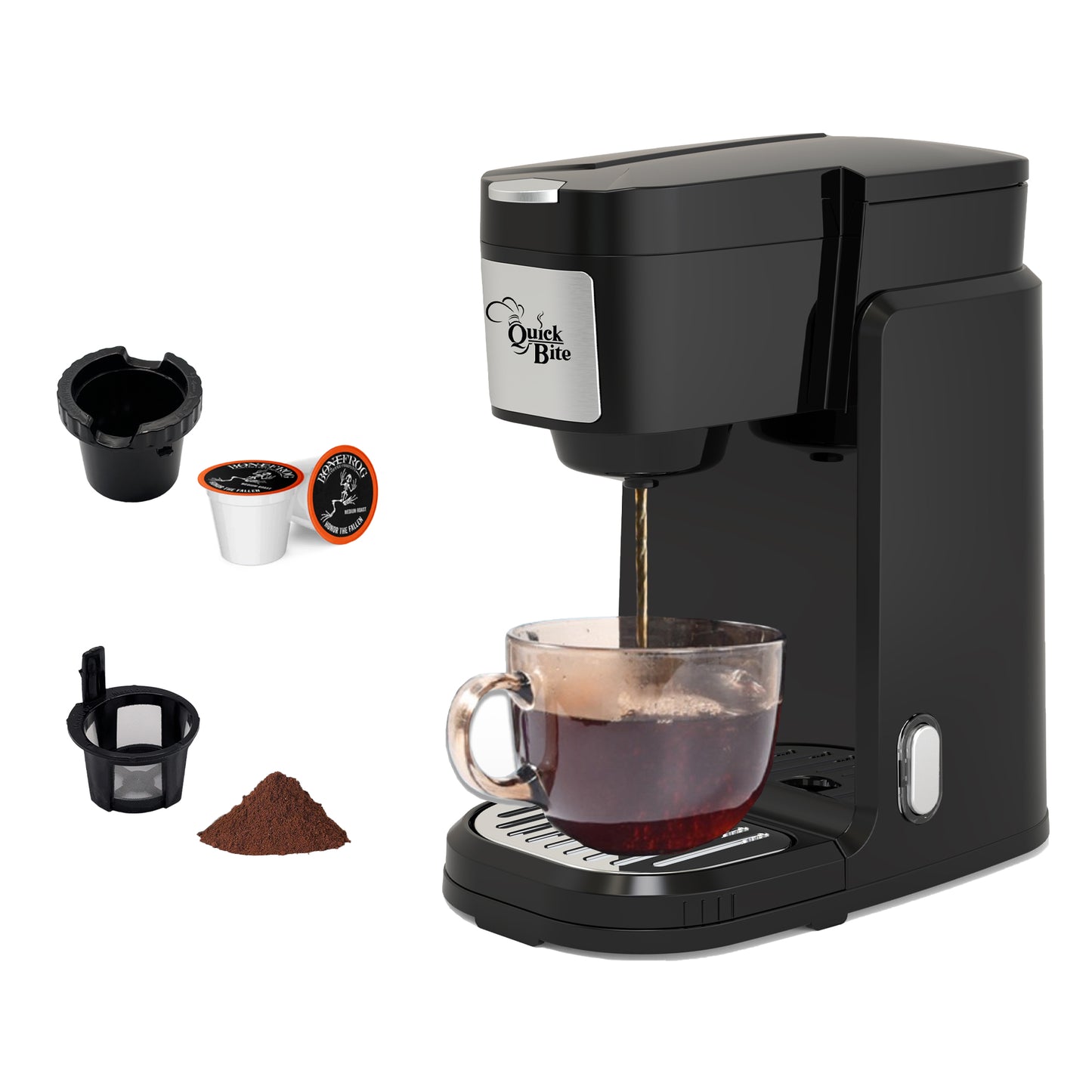 Single Serve 2-in-1 K Cup & Ground Coffee Maker