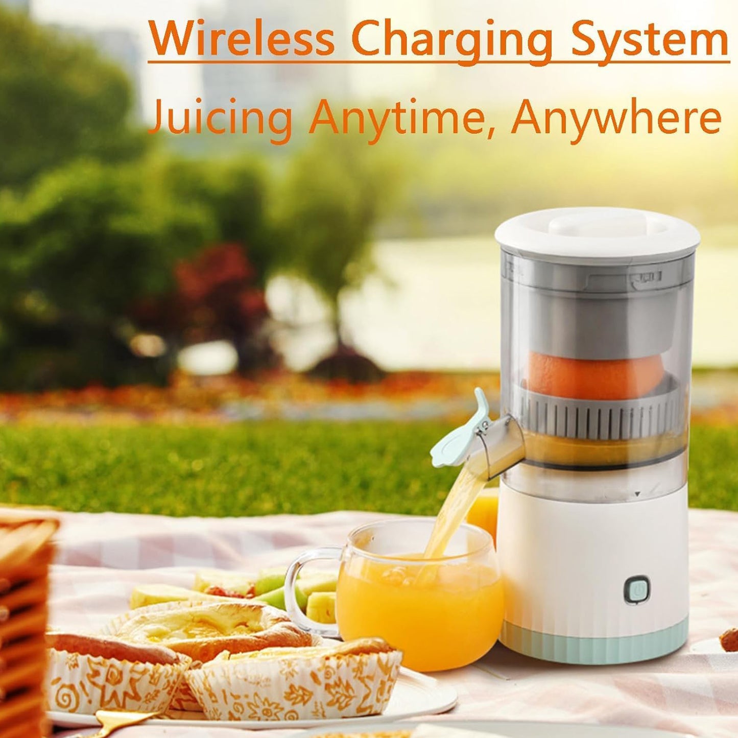 Compact Rechargeable Juicer with One-Touch Operation