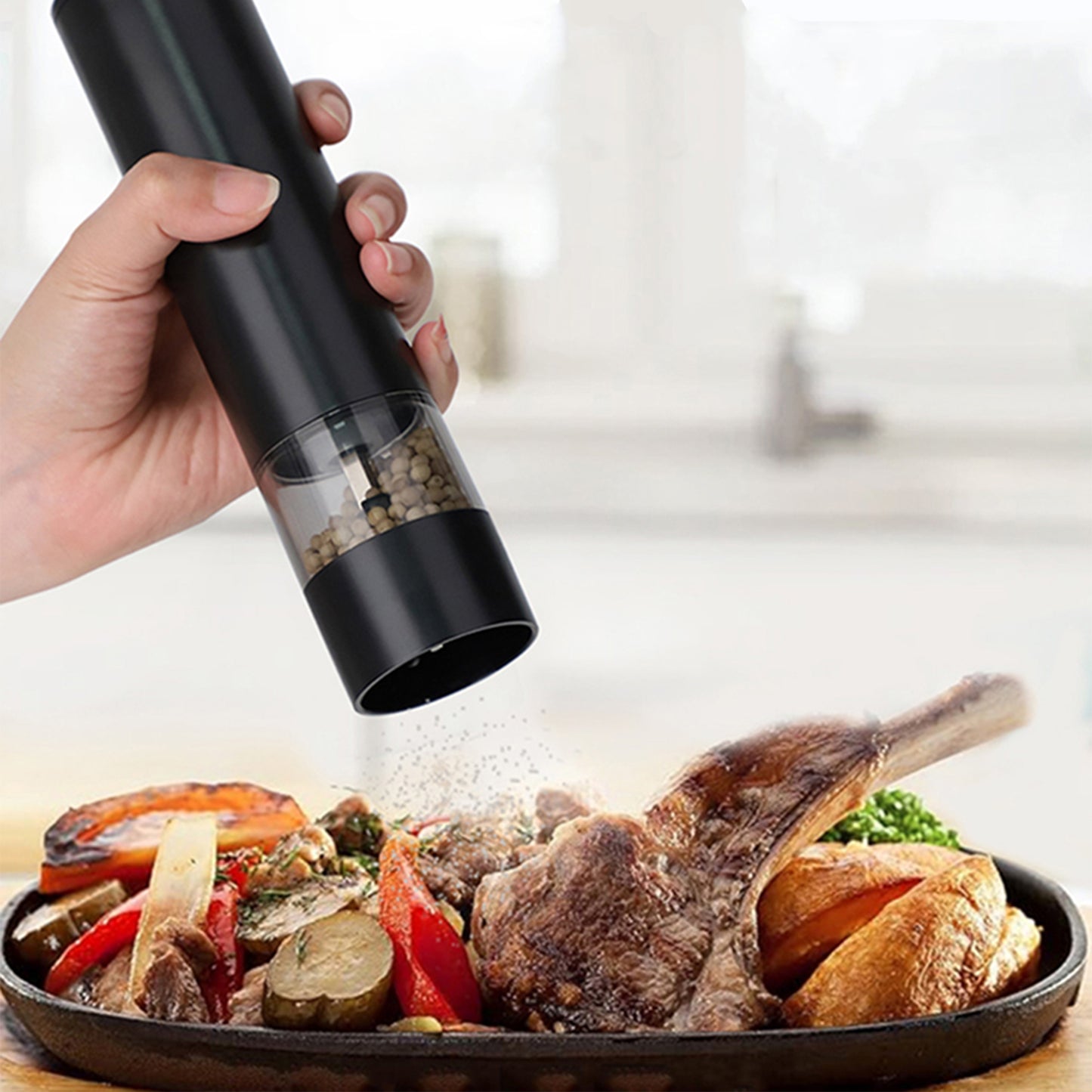 Electric Salt & Pepper Grinder Set