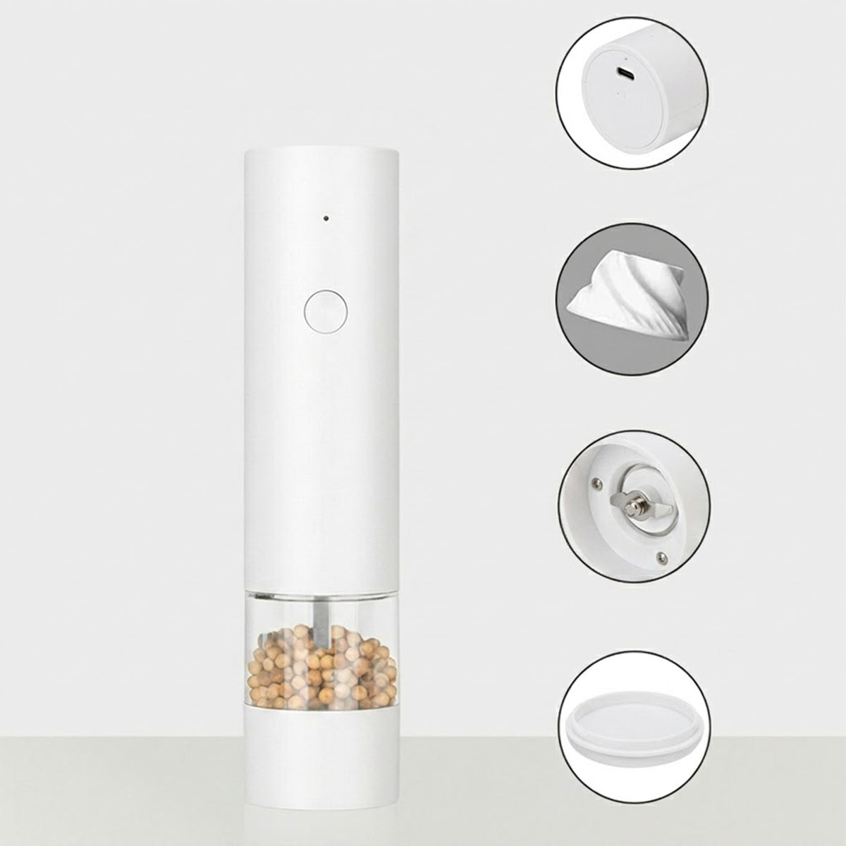 Electric Salt & Pepper Grinder Set
