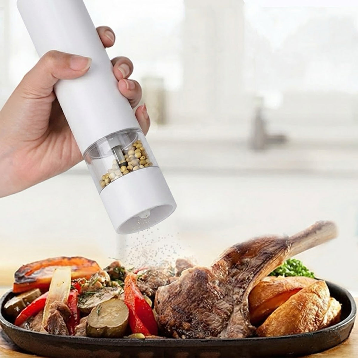 Electric Salt & Pepper Grinder Set