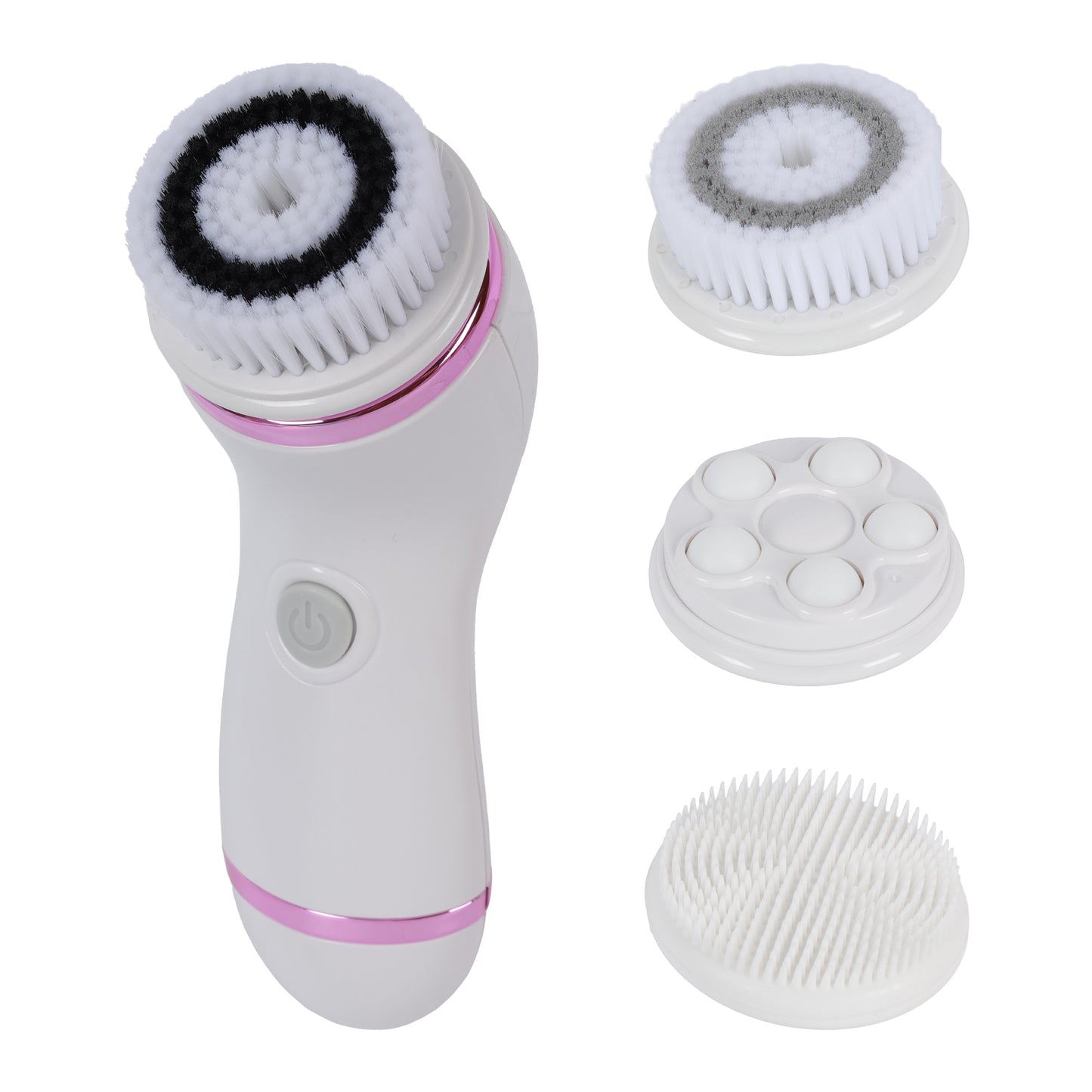 Facial Cleansing Brush Set with 4 Brushes Rotation Spin