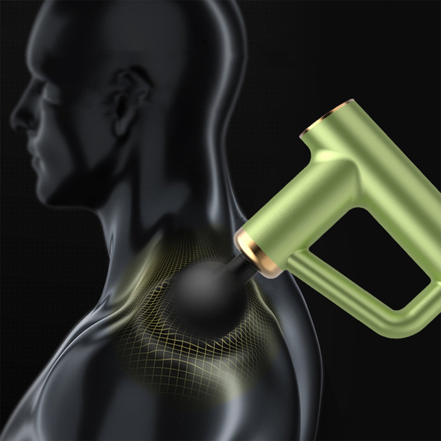 ZTECH Deep Tissue Massage Gun with 4 Attachments