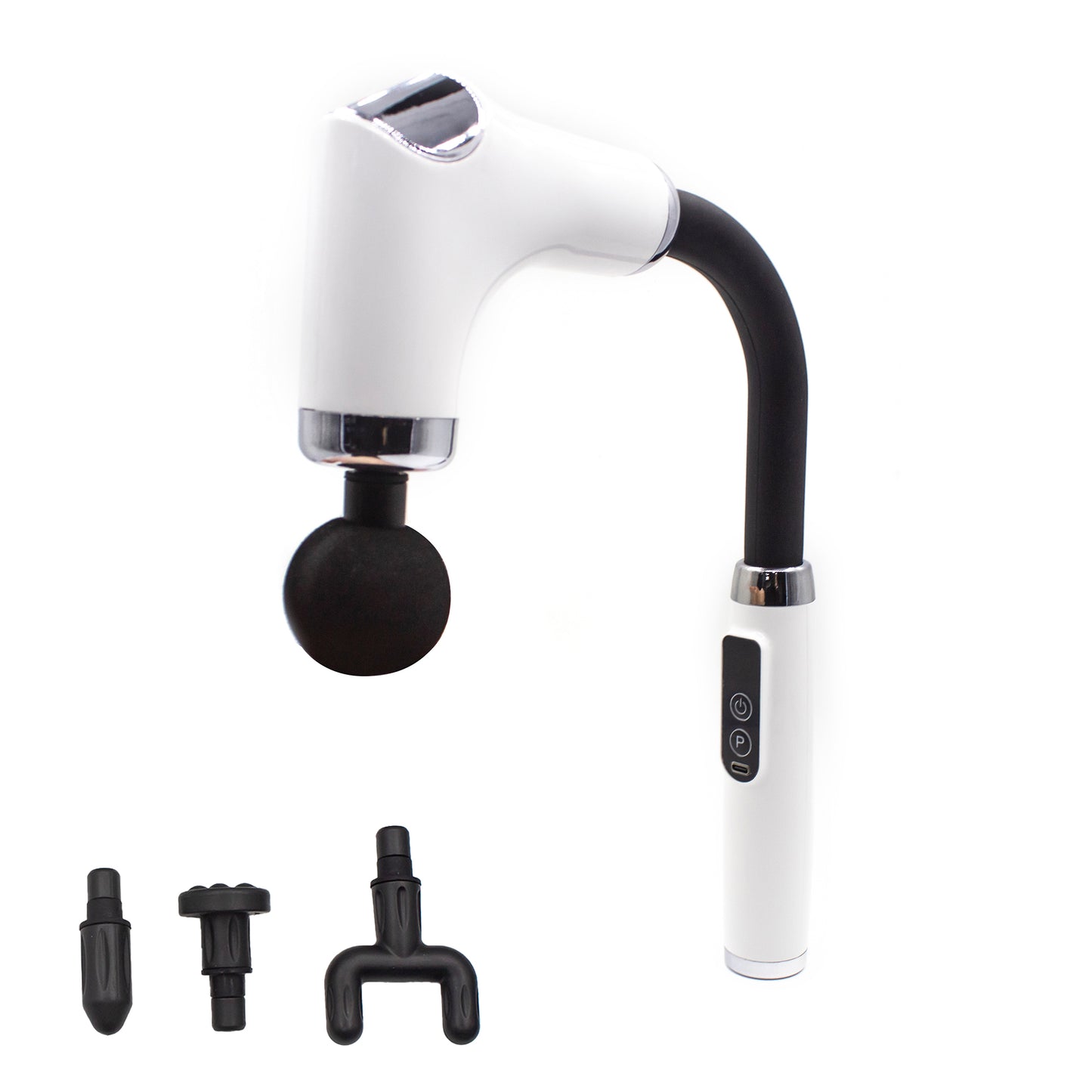 Ergonomic Hook Massage Gun with 6 Speeds and 3 Modes