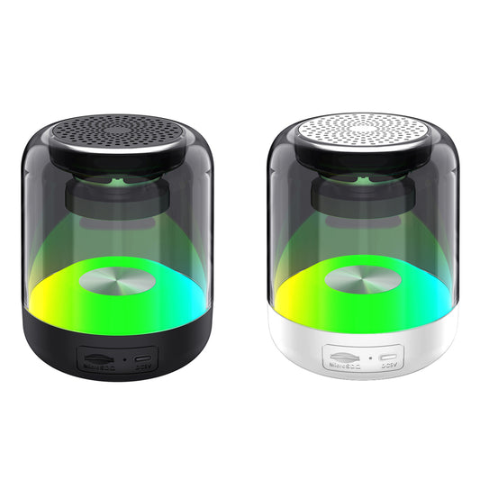 SYNCWAVE 2-Pack of LED Wireless Speakers with Synchronized Audio