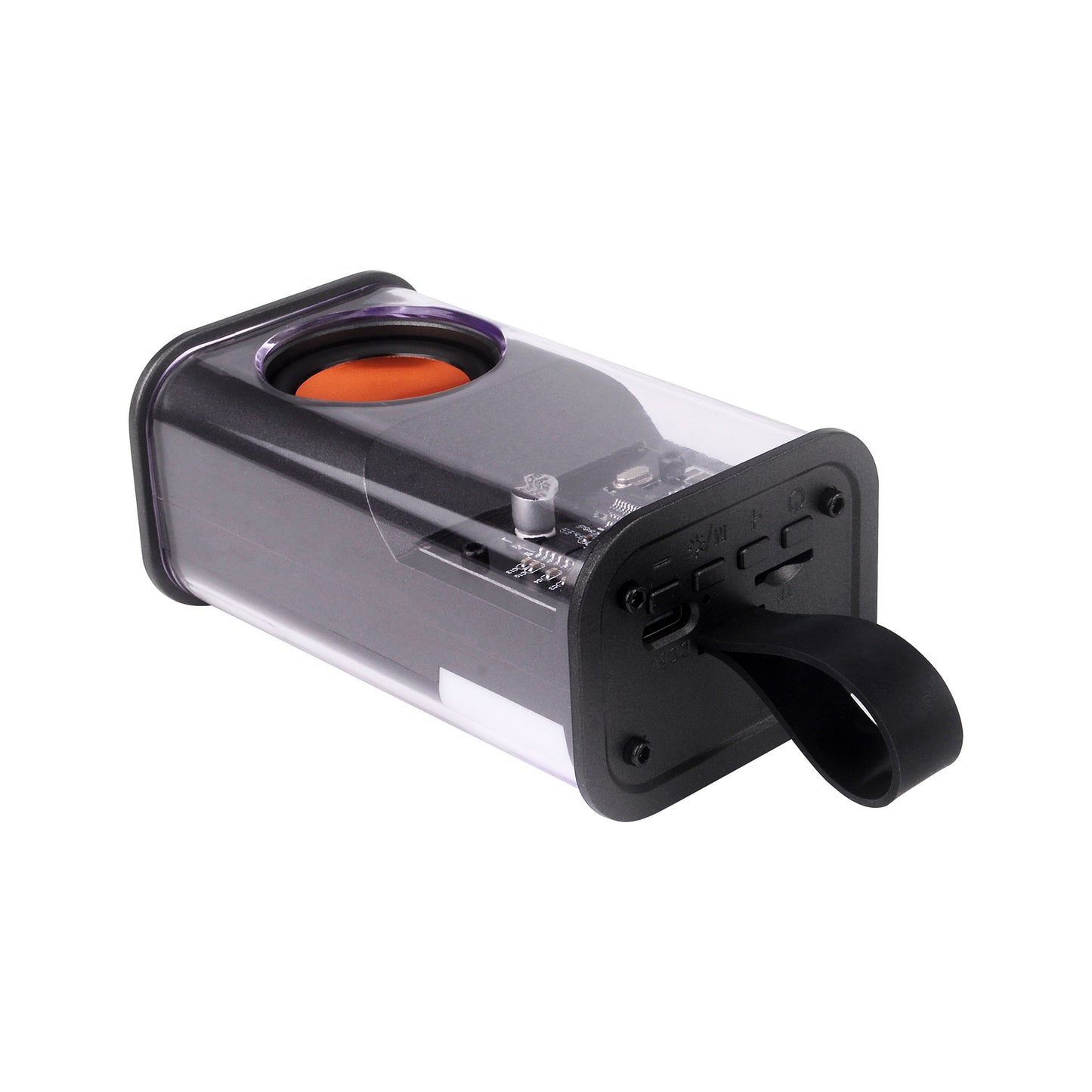 5W Battle Armour LED Light Wireless Speaker with Type C Cable and TF Card Slot, 3 Hours Playtime and Charging Time