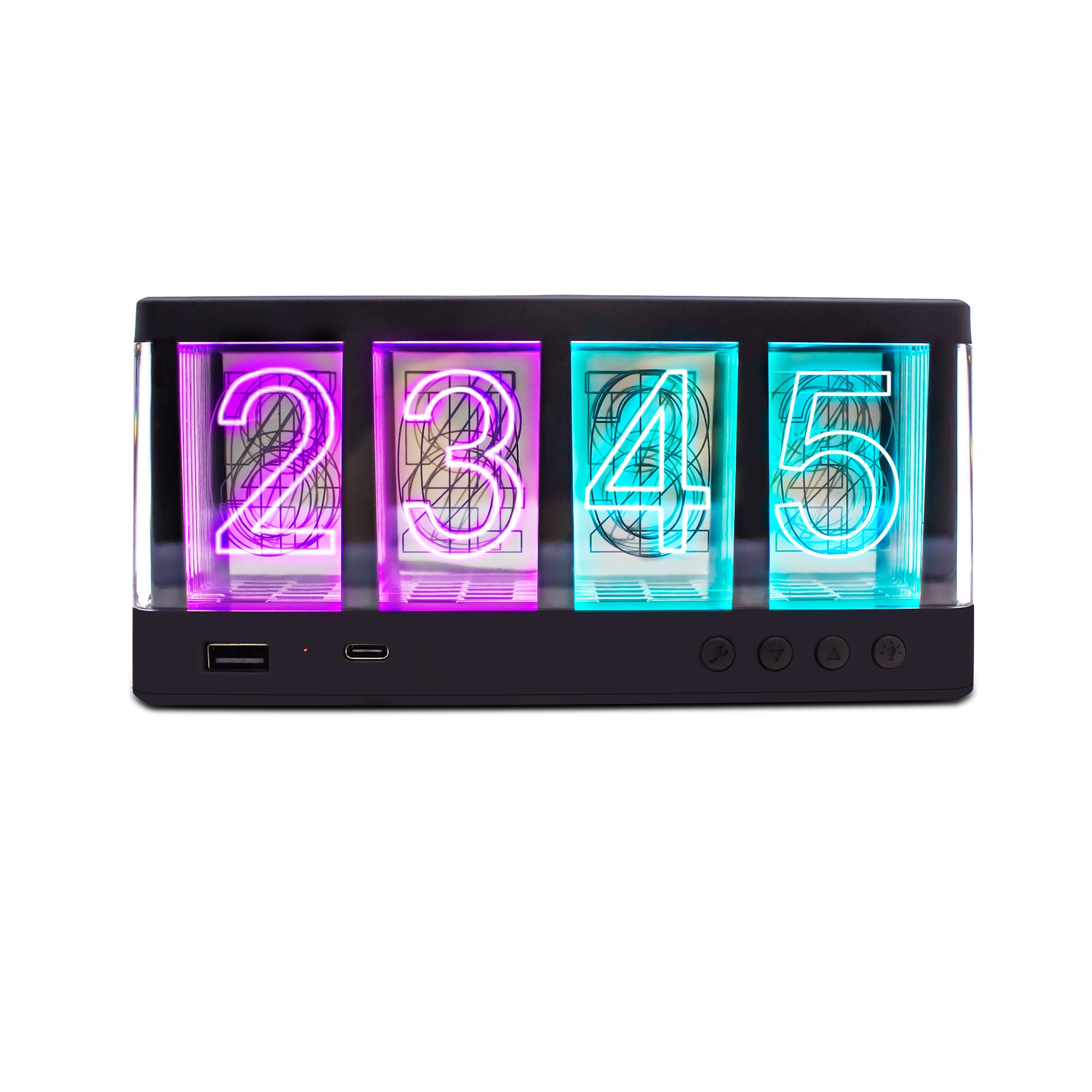 Wireless Charging LED Clock with Multiport Power Station/Onboard Contr ...