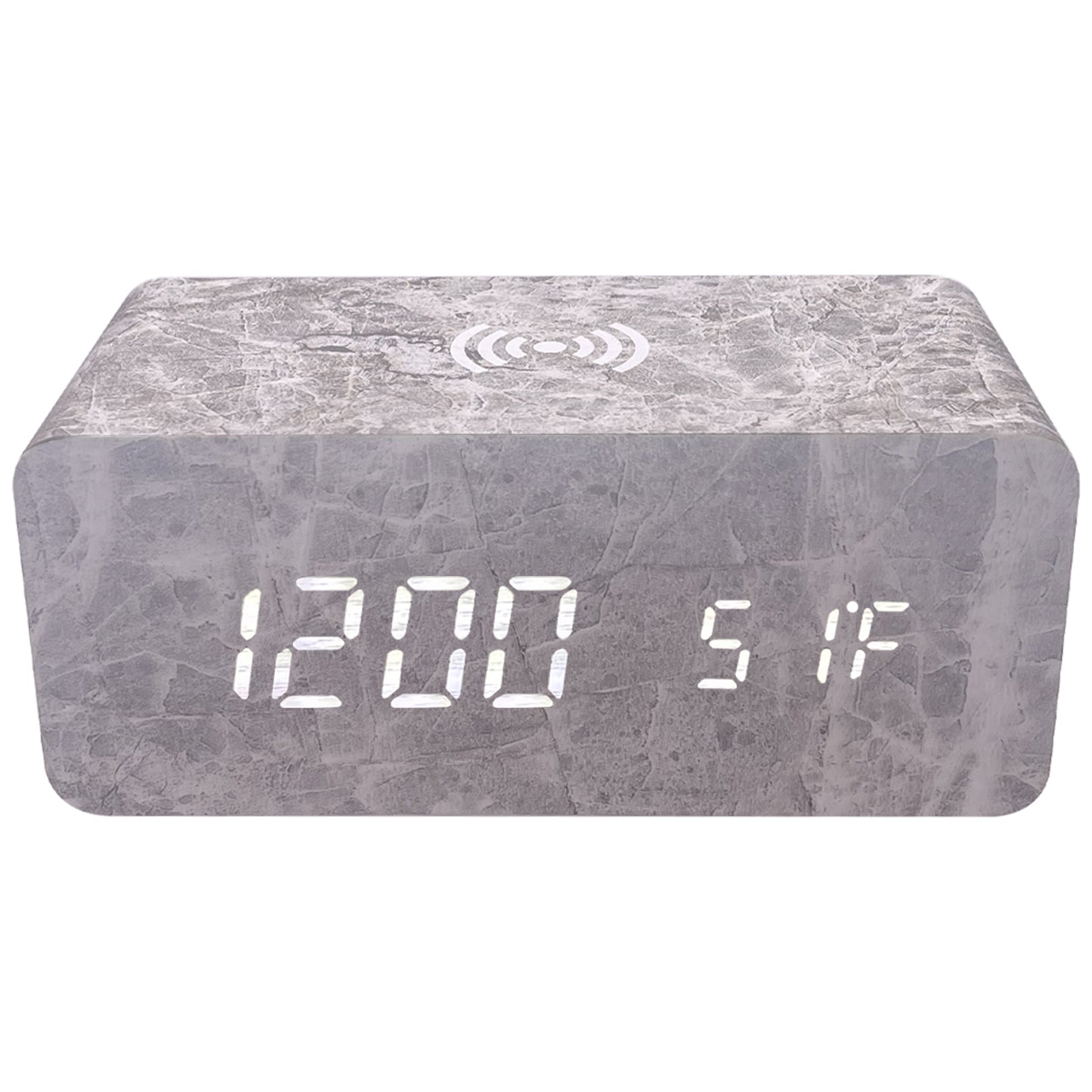 Alarm Clock with Wireless Charging and LED Display