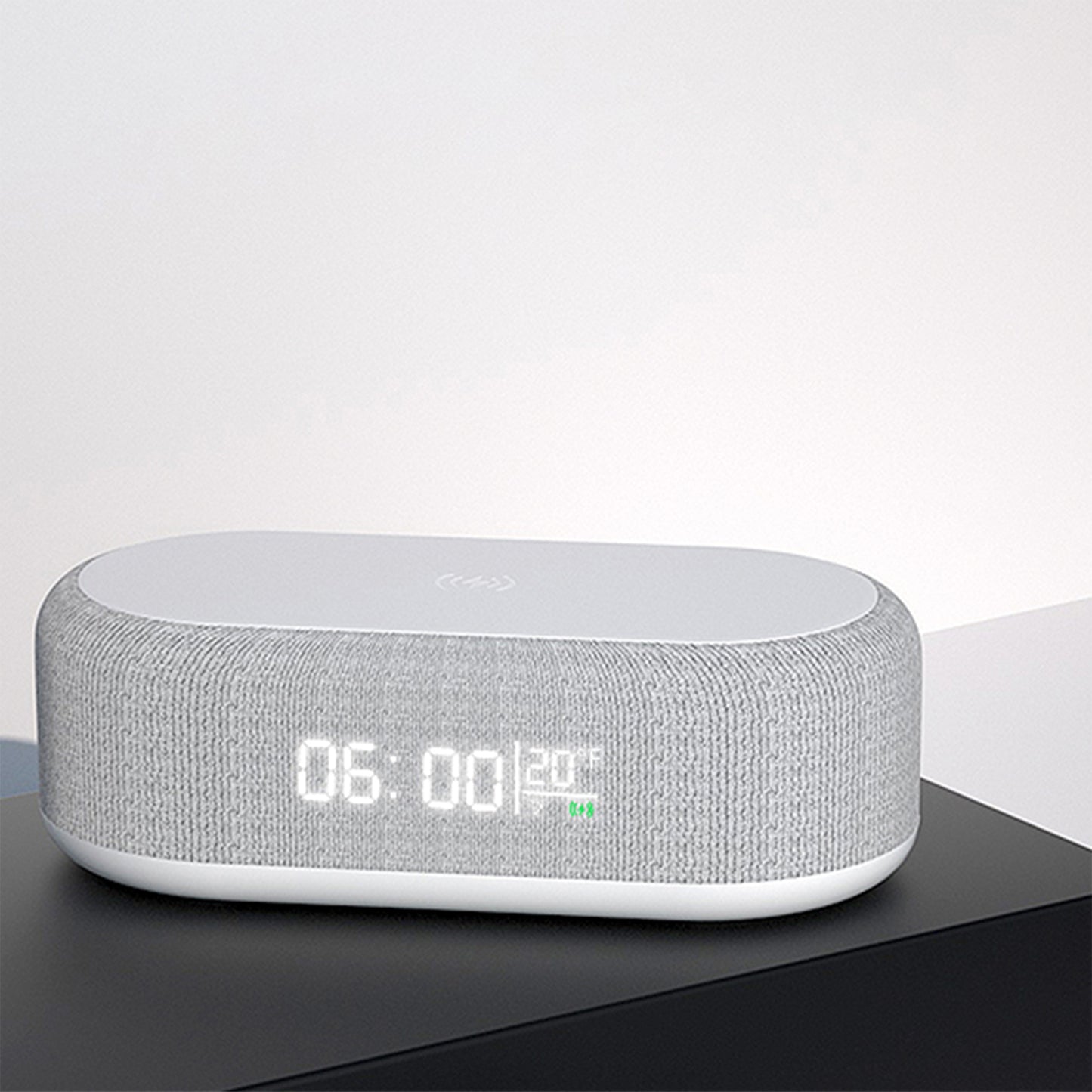 3-in-1 Alarm Clock with Wireless Charger