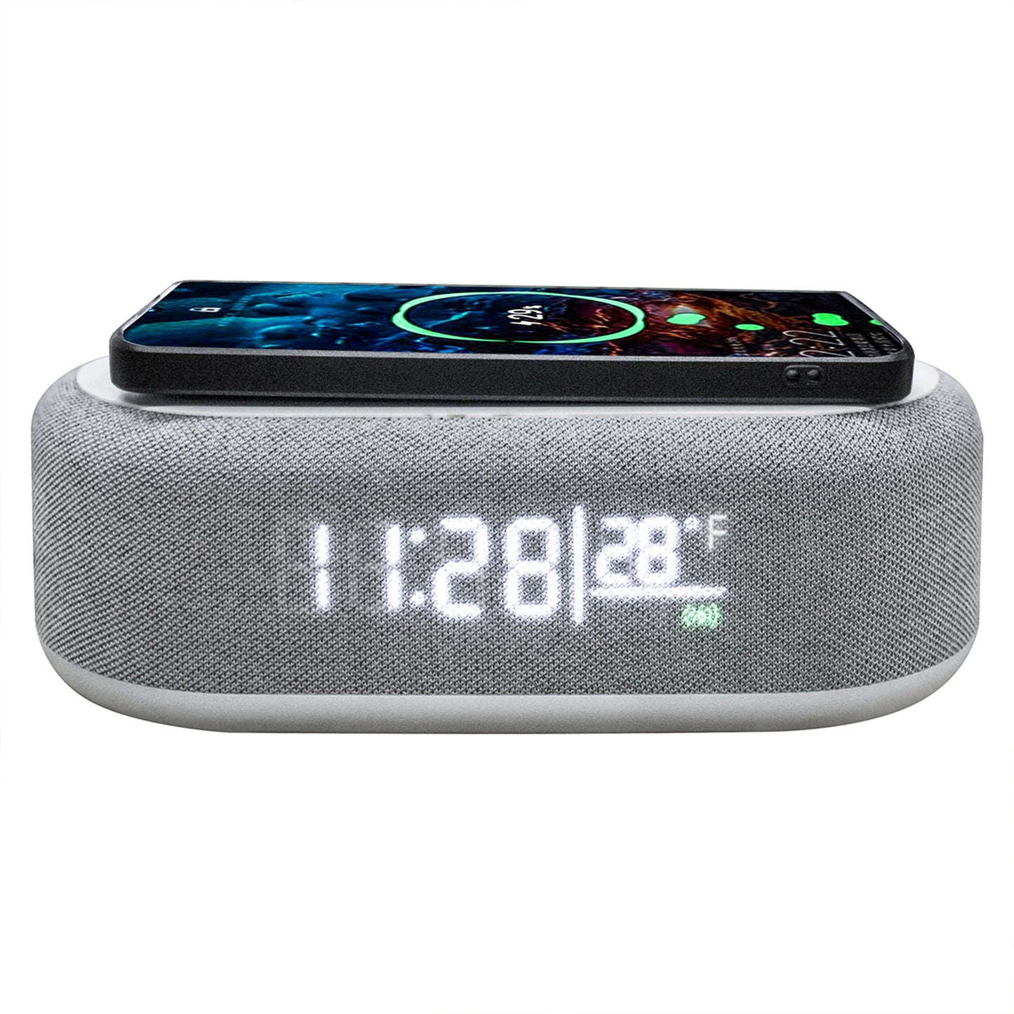 3-in-1 Alarm Clock with Wireless Charger