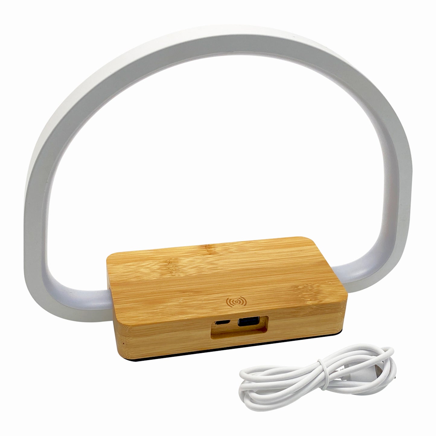 Night Light with Wireless Charger - Stylish Illumination and Qi Charging Convenience