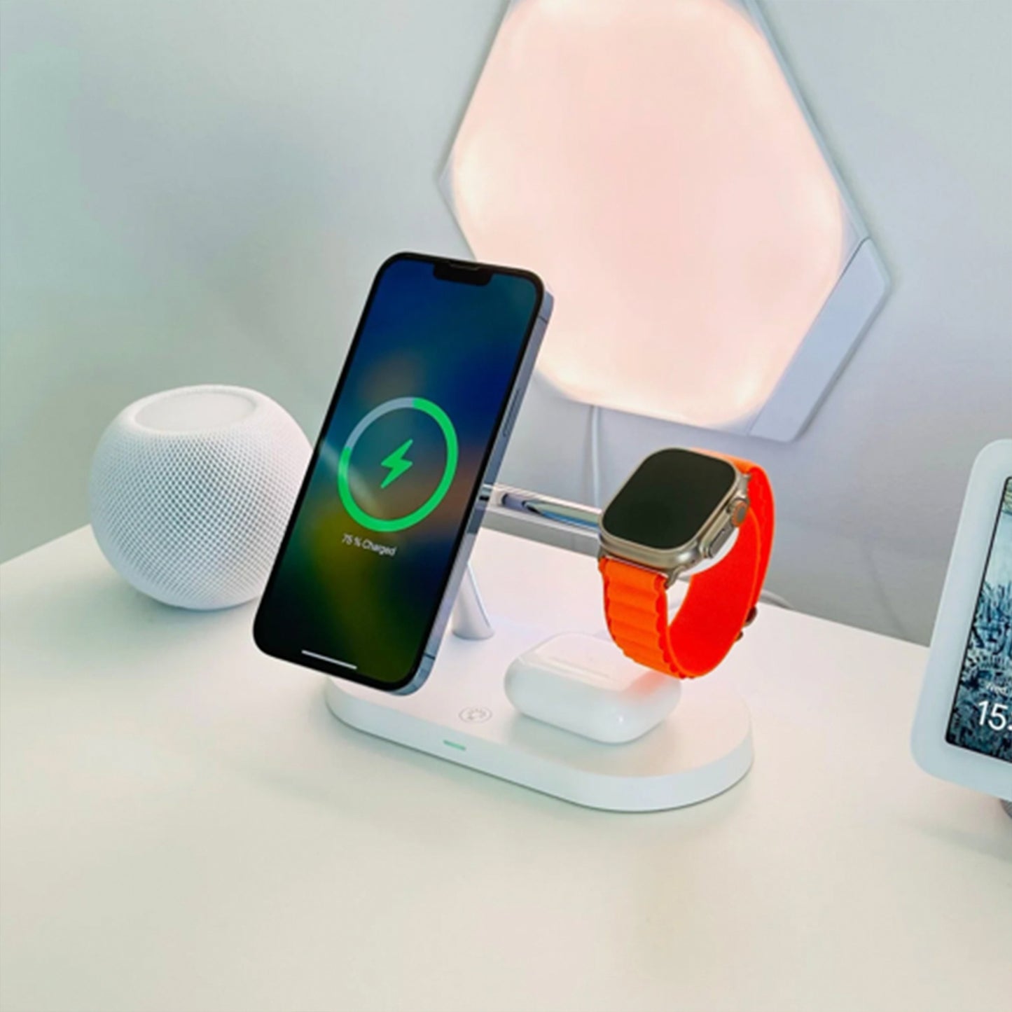 Wireless Charging Stand for Phone, Watch, and Earbuds