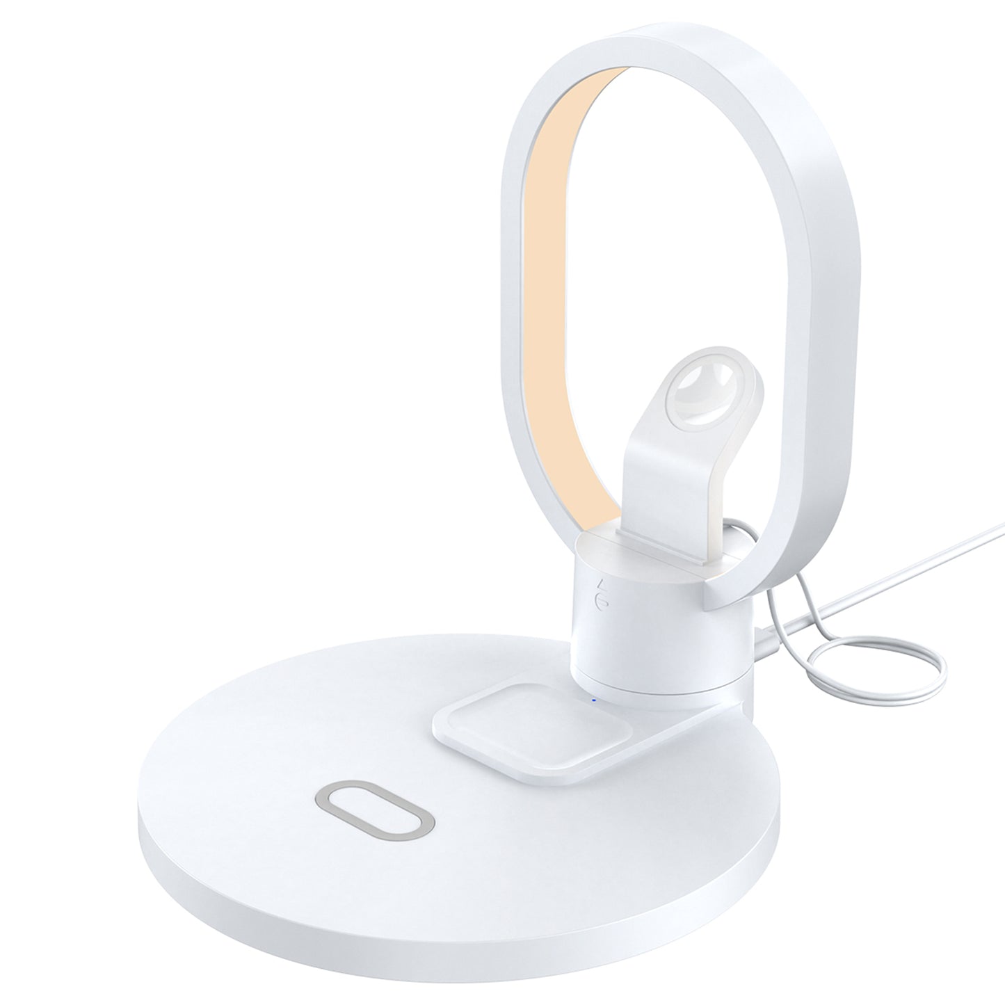 Wireless Charger for Phone, Watch, and Earbuds with LED Light - Magnetic Four-in-One Charging Solution