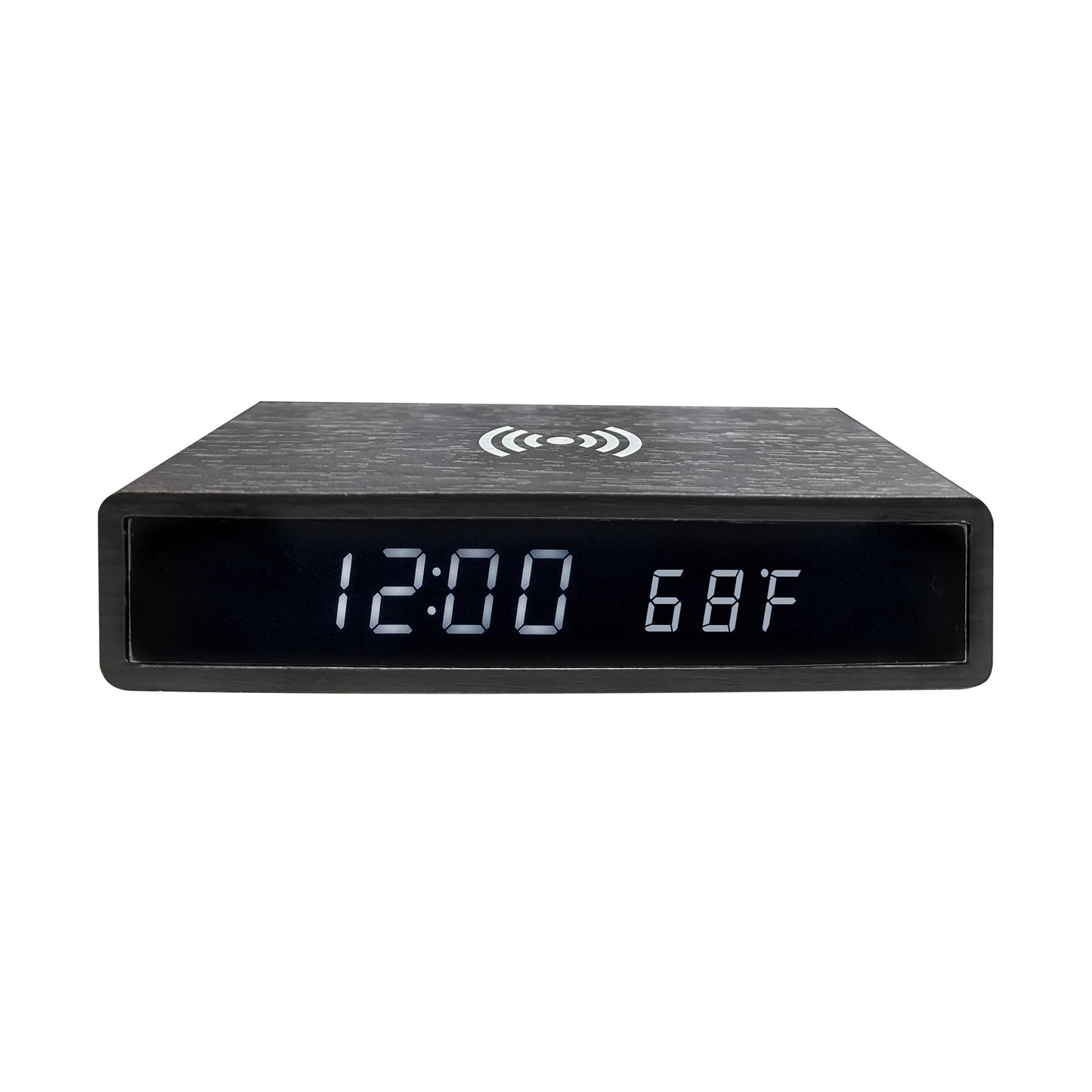 Wireless Charger Clock with LED Clock for iPhone and Samsung Galaxy, Wooden Digital Alarm Clock Charging Station
