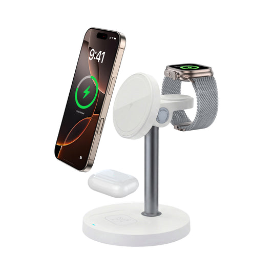Magnetic 3-in-1 Wireless Charging Station