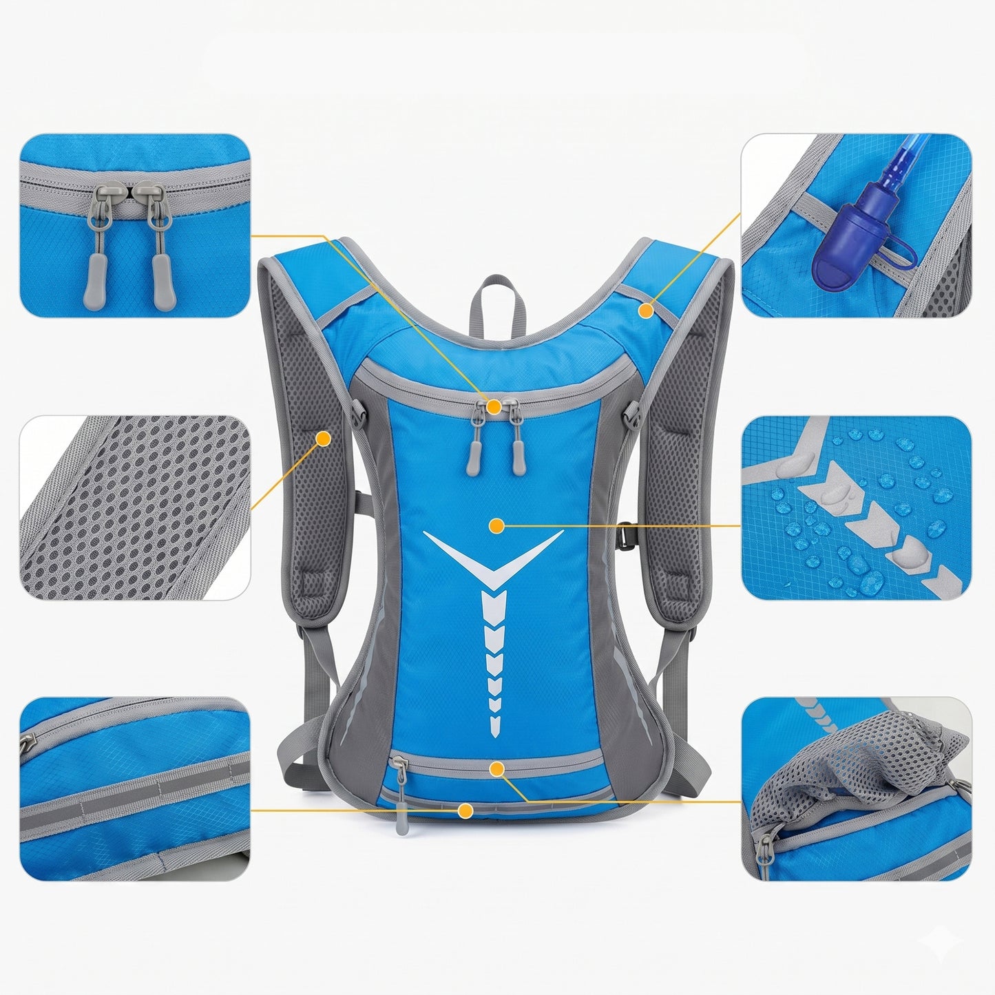 15L Hydration Backpack with 2L Water Bladder