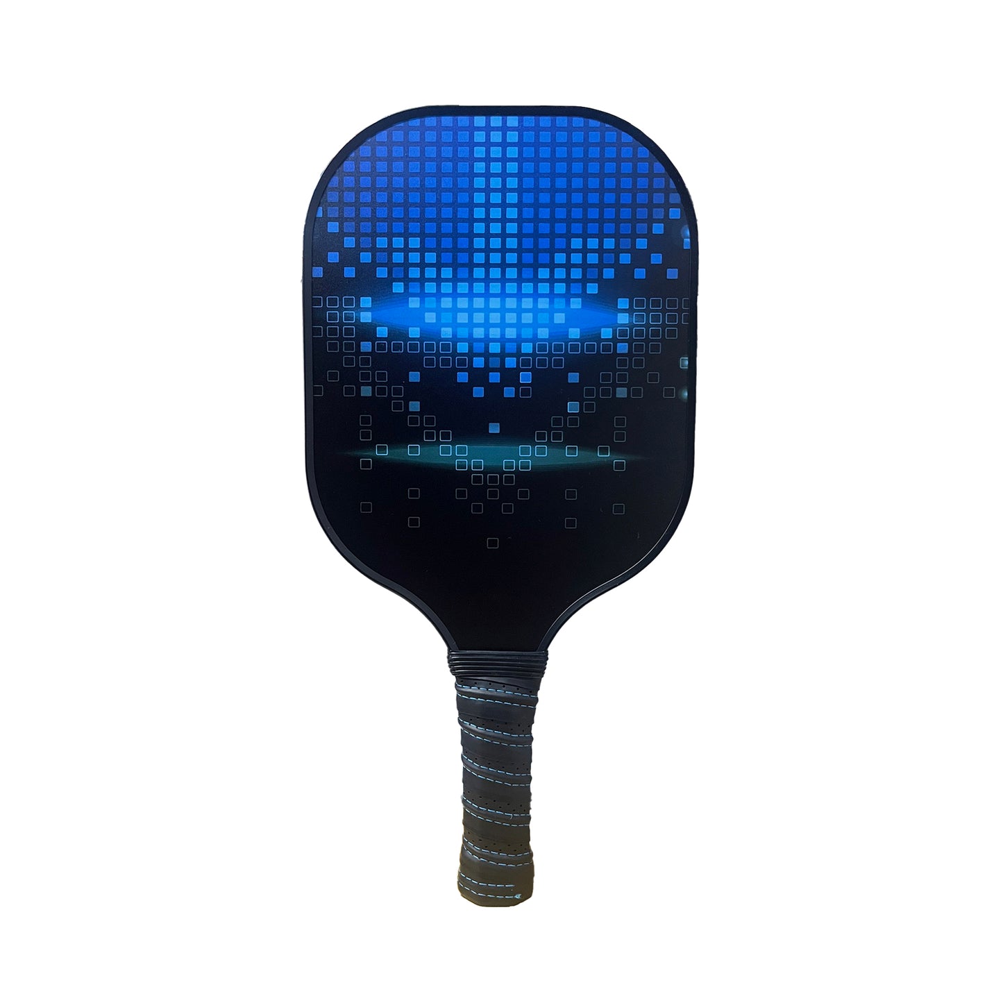 Pickleball Set, 2 Paddles with 4 Pickleballs and Drawstring Bag, Black