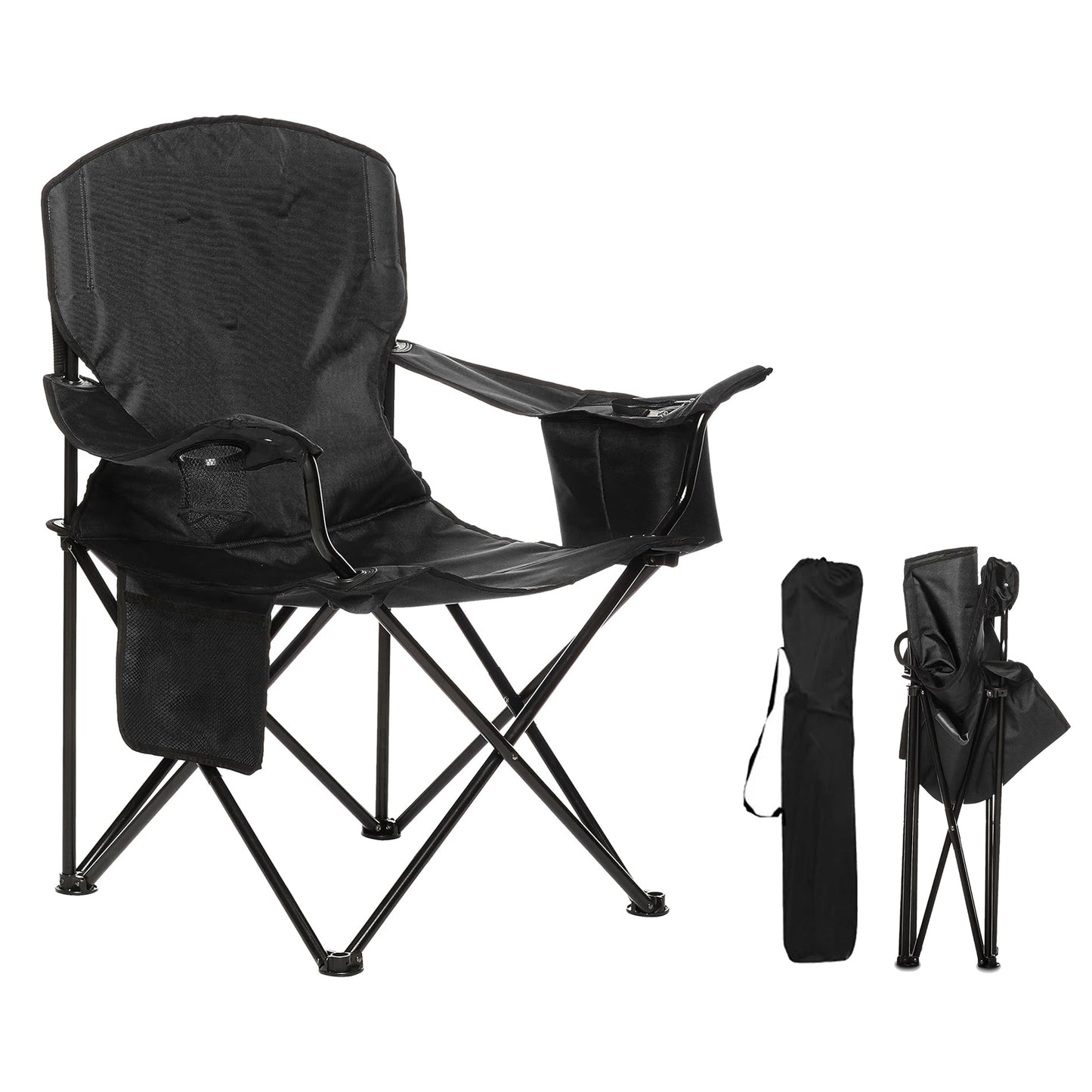 Foldable Camping Chair with Cooler Bag
