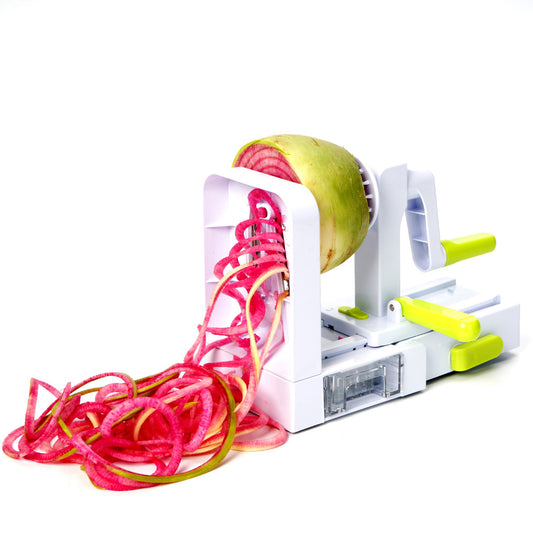 Foldable 5-Blade Spiralizer Set for Easy and Space-Saving Vegetable Preparation