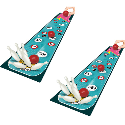 Bowling Sports Competition Table Game for Family Party, Bowling Boardgame for Kids, Multi Players Indoor Sports Table Game
