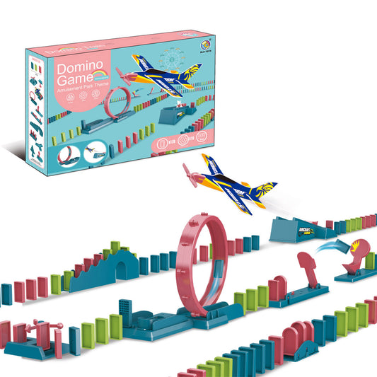 Domino Aircraft and Amusement Park Themed Set - 120 Pieces
